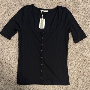 Marine Layer Lexi Button Through Top